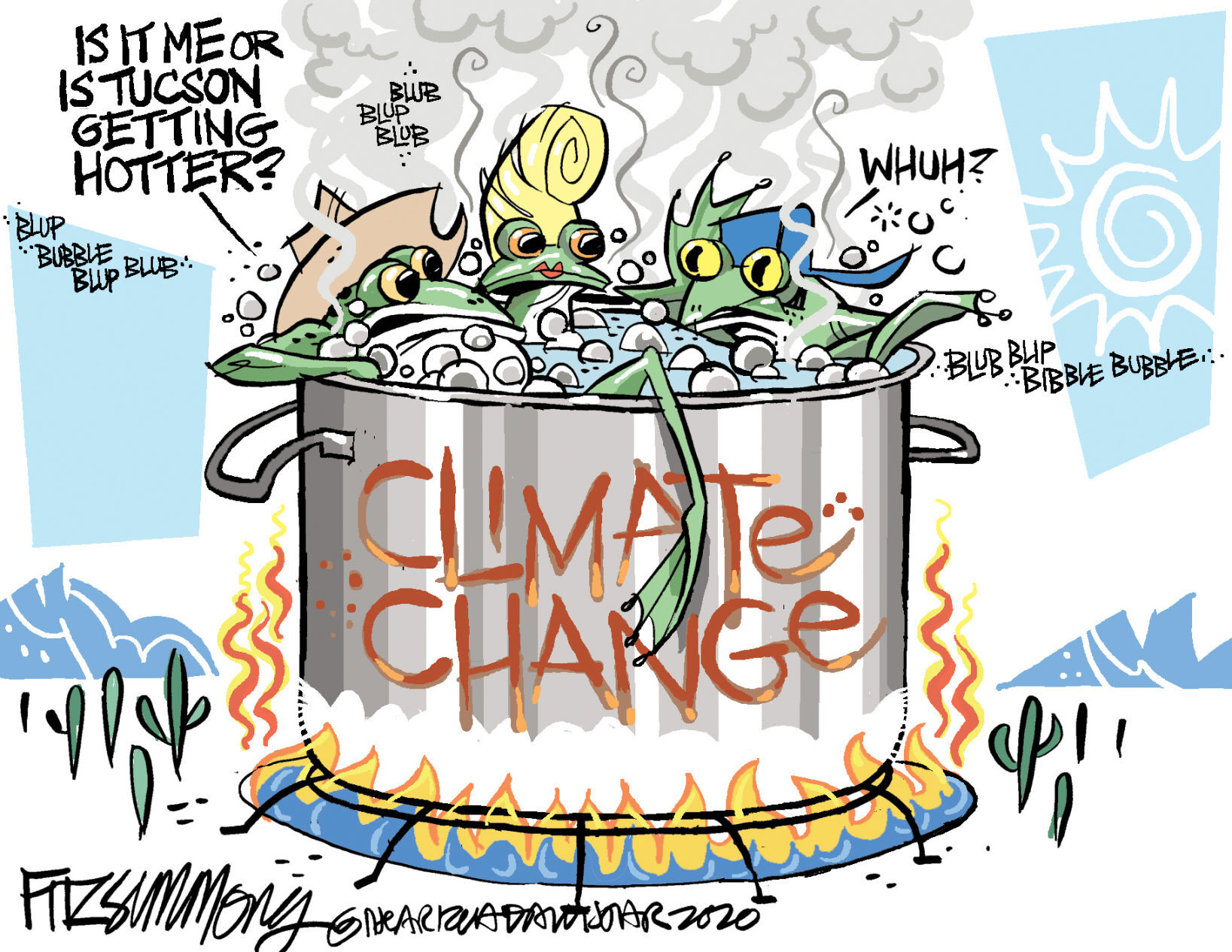 Daily Fitz Cartoon: Heat